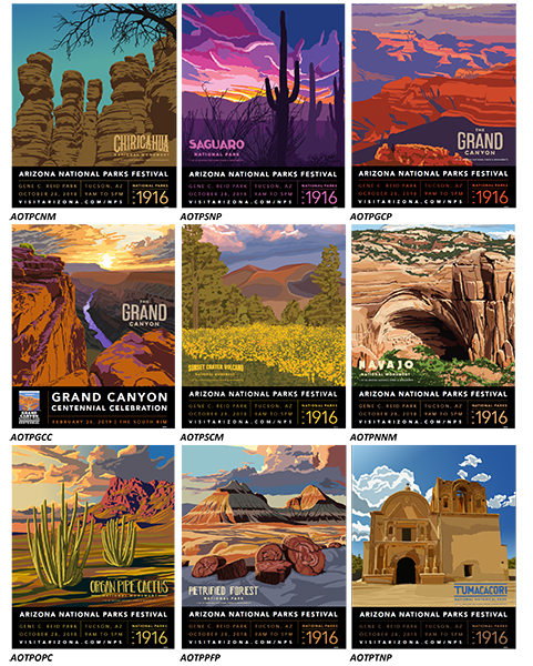 Arizona’s National Parks Poster Collection