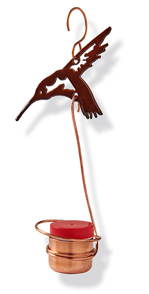 Copper Hummingbird Feeder