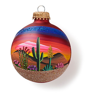 Saguaro at Sunset Ornament